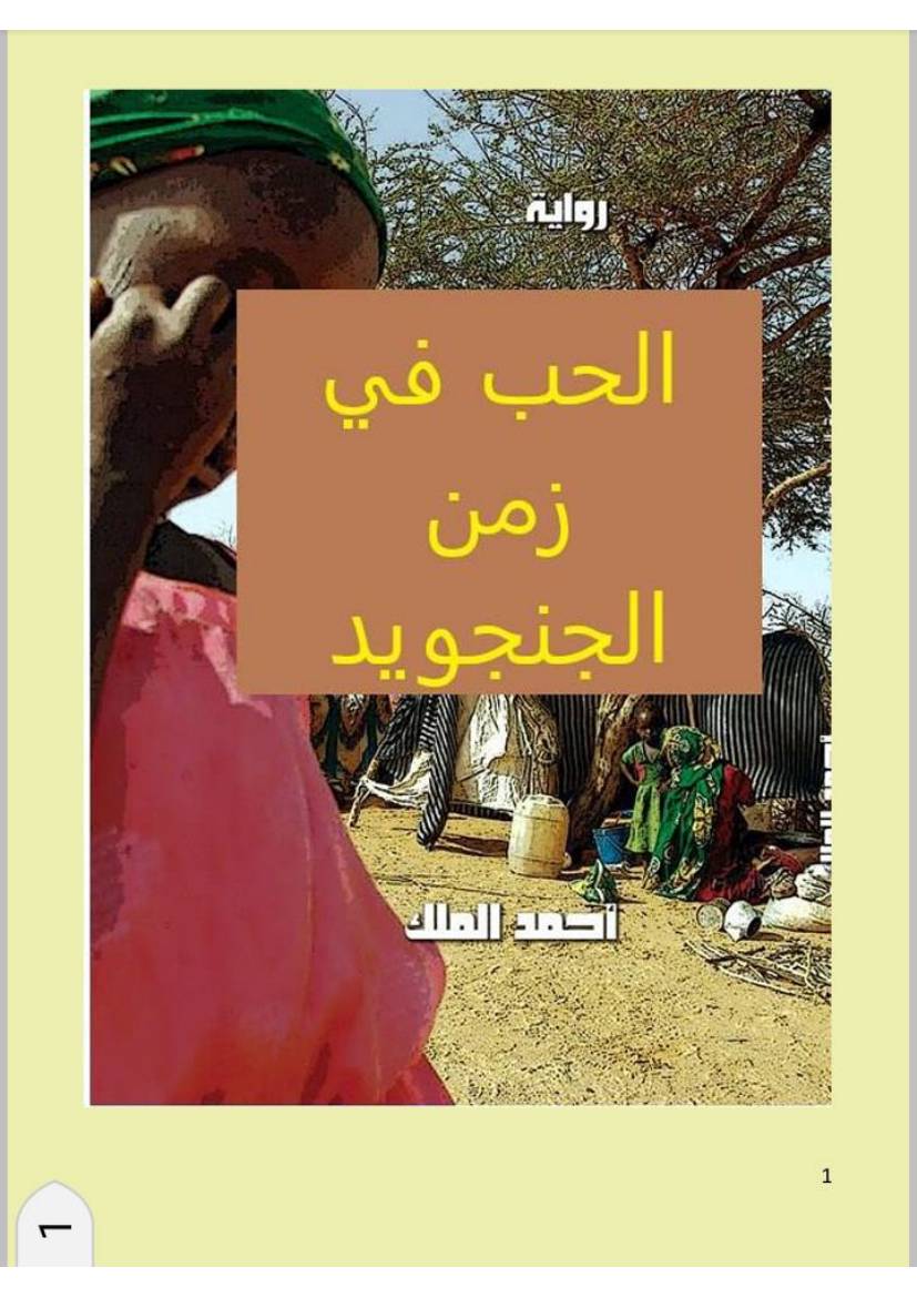 غلاف كتاب الحب في زمن الجنجويد