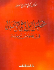 غلاف كتاب تحليل بلاغي وجمالي في نصوص أدبية